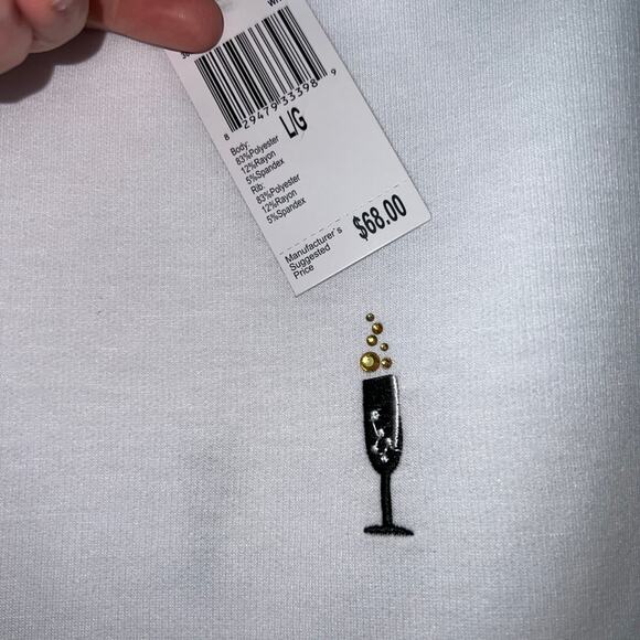NWT Philosophy brand champagne toast sweatshirt - Picture 3 of 7